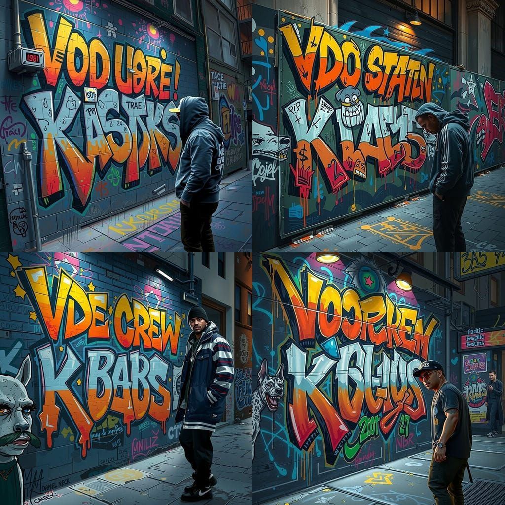 Urban Artist's Close-Up Portrait in Deep Colors