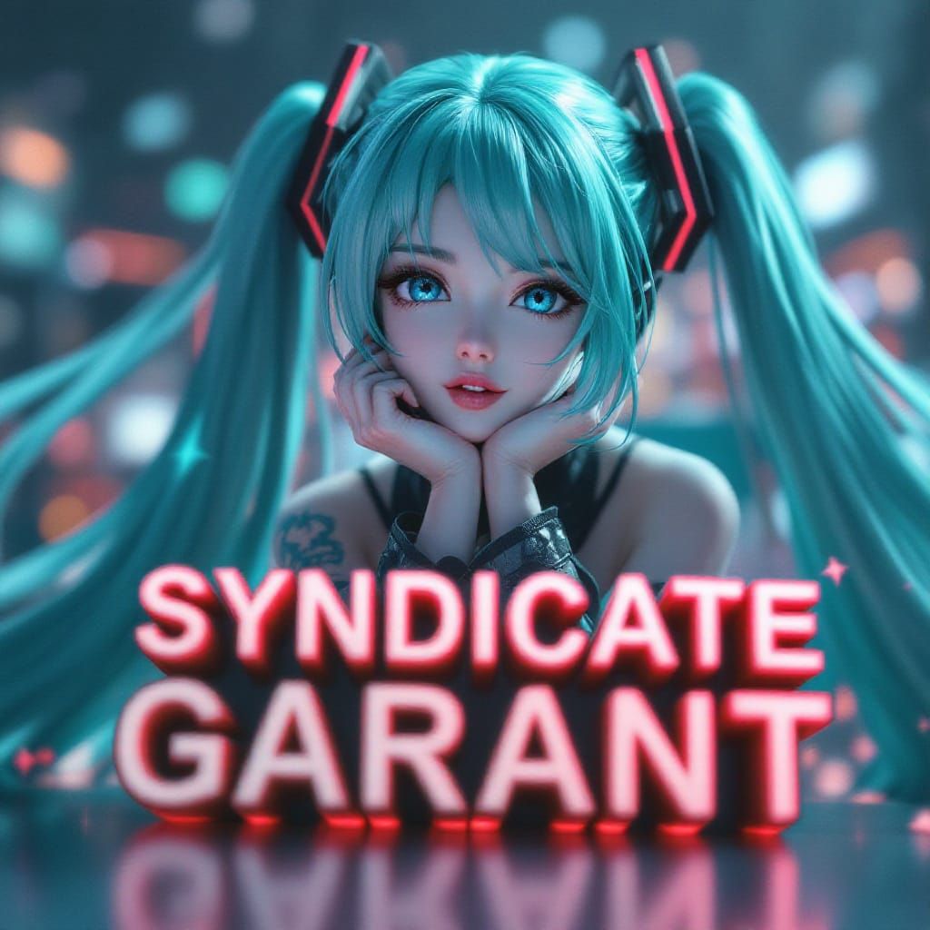 Miku Hatsune 3D Anime Art: Syndicate Garant