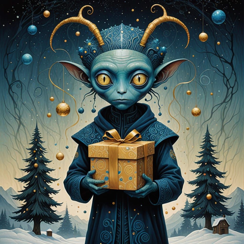 Ridley Scott-Inspired Alien Delivers Christmas Gifts in Whim...