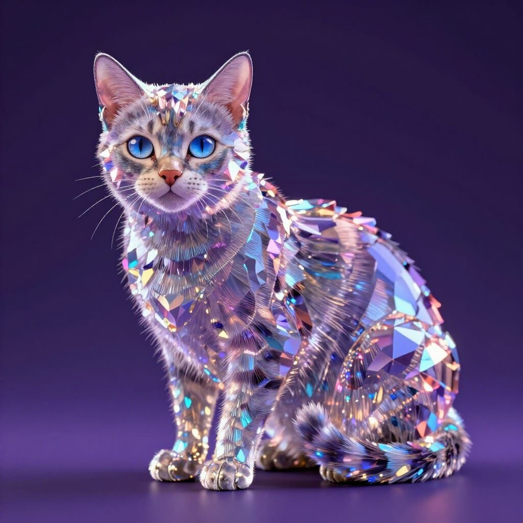 Crystal Cat Art