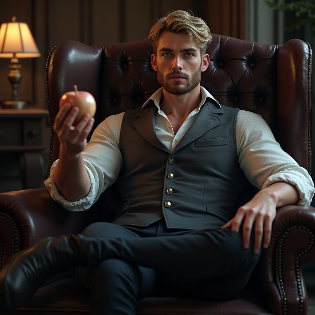 Chiseled Gentleman in Moody, High-Contrast Portrait