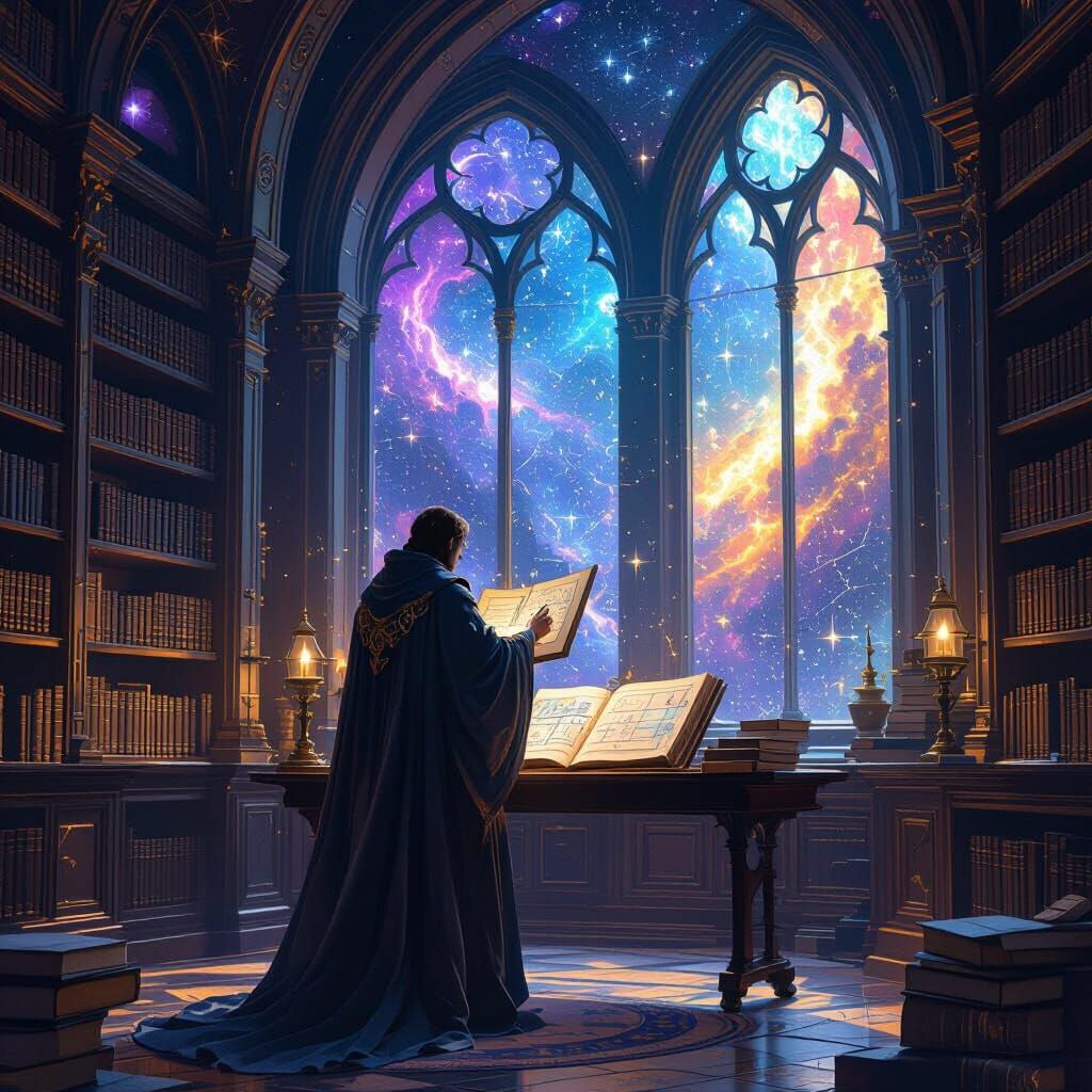 Celestial Cartographer in Gothic Nebula Library