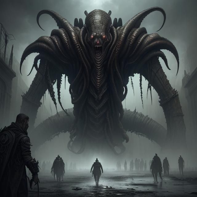 Dark Post-Apocalyptic World Ruined by Elder God