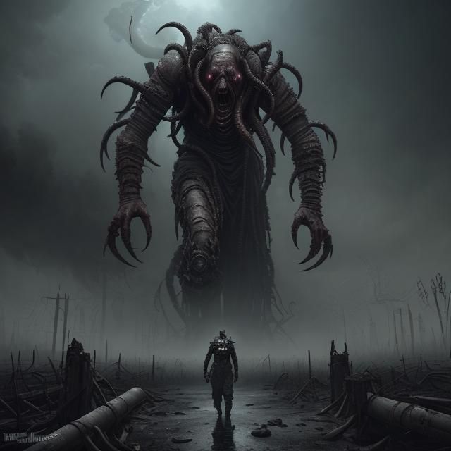 Dark Post-Apocalyptic World Ruined by Elder God