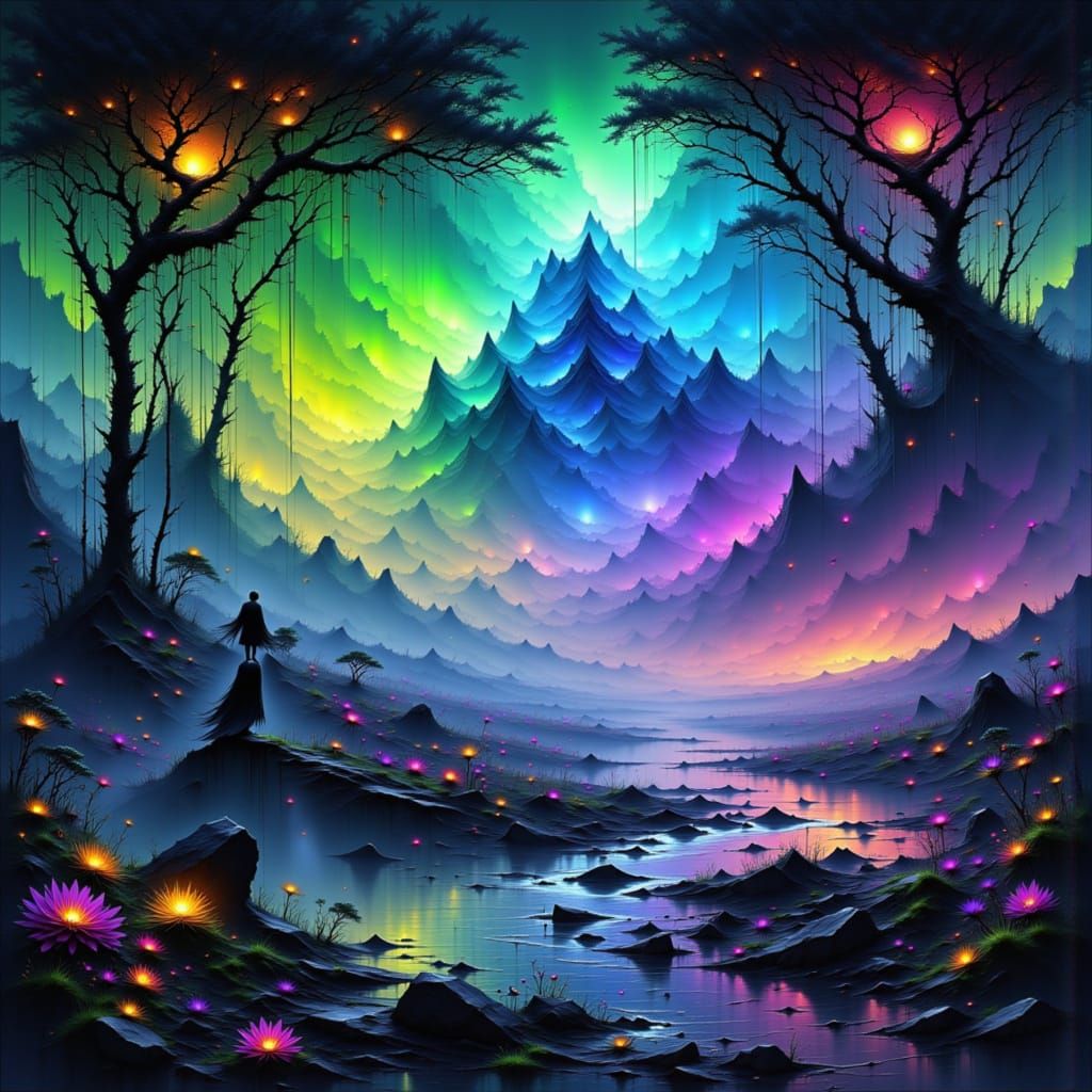 Fantastical Time and Youth in Detailed Matte Painting