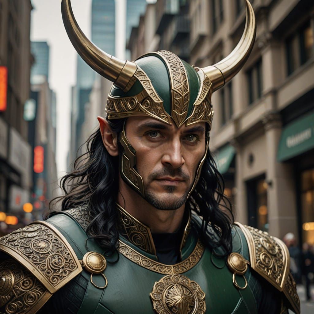 God of Mischief: Charismatic Loki Portrait