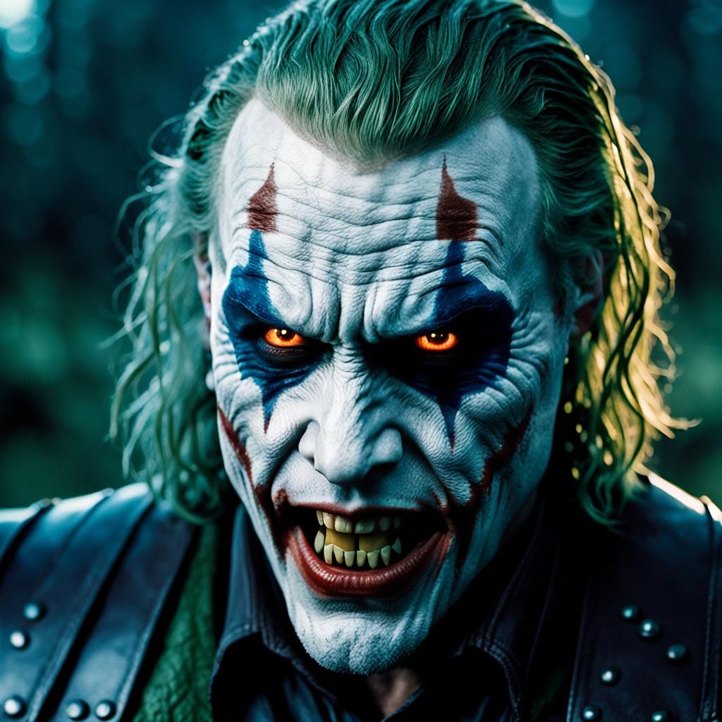 Joker as Witcher: Cinematic Film Still