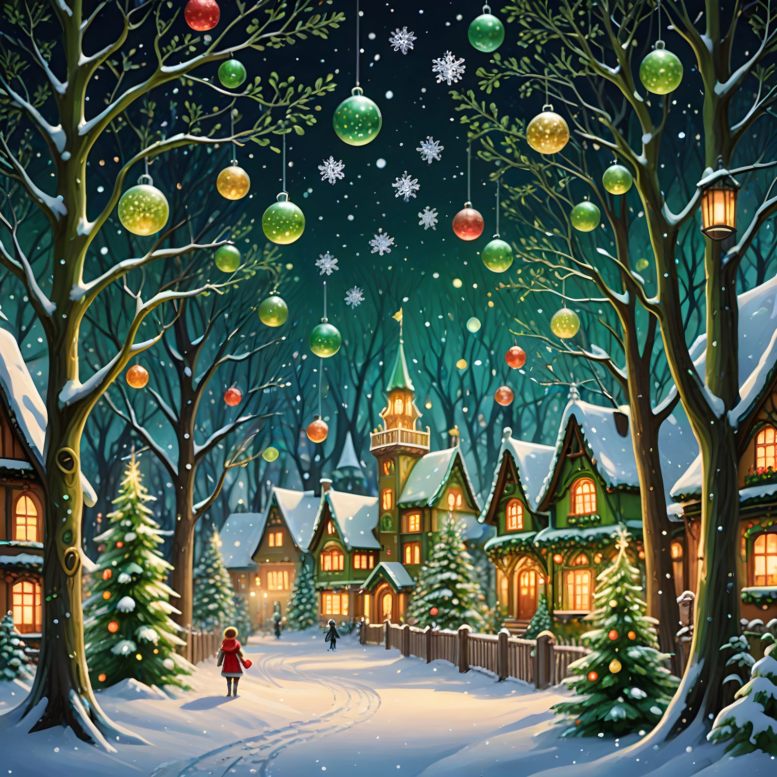 Enchanted Emerald Forest at Twilight