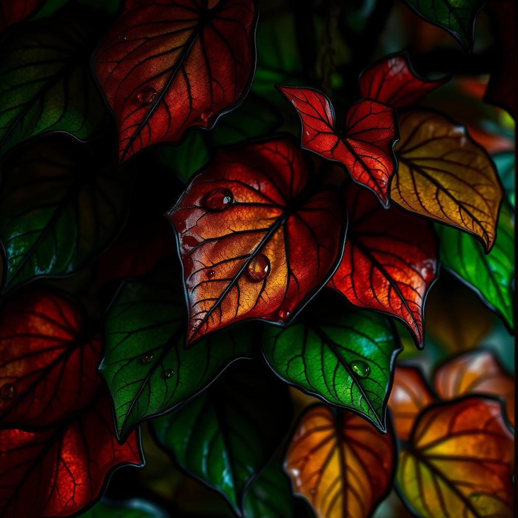 Poison Ivy Stained Glass