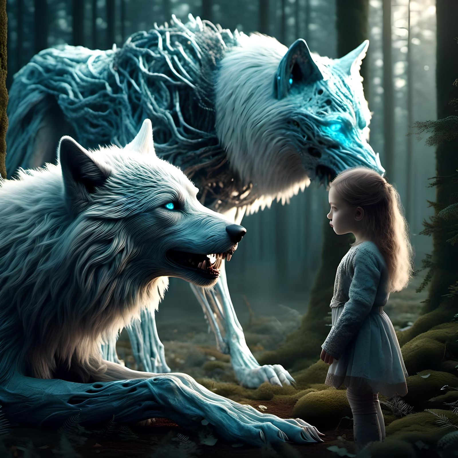 Encounter with a White Walker Wolf Spirit