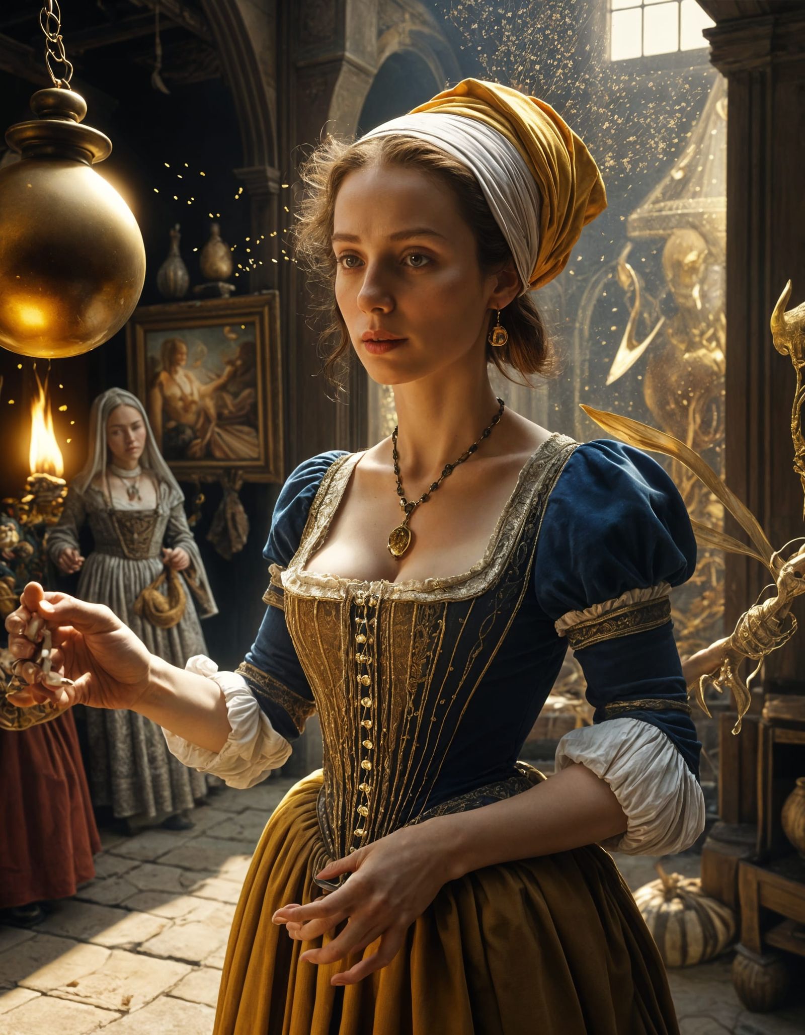 Surreal 15th Century Life in Bizarre Matte Painting