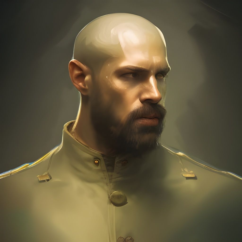 Detailed Portrait of Irish Soldier in Trending Art Style