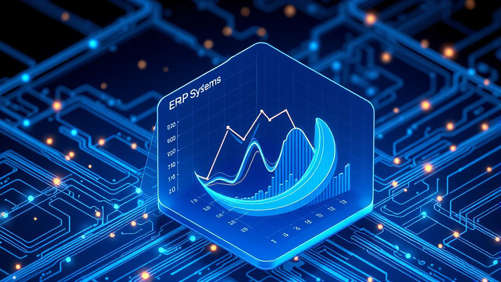 Futuristic Isometric Data Analytics Screen in Cyberpunk Styl...