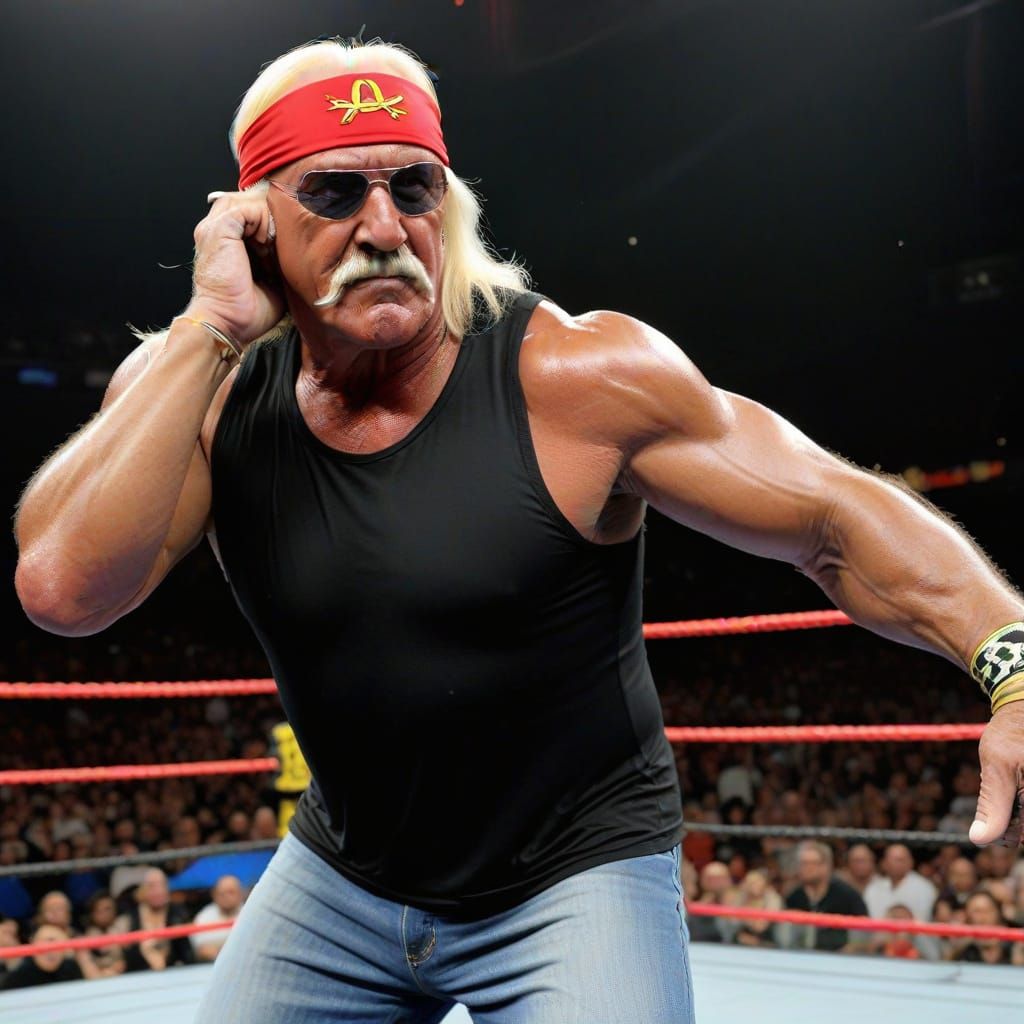 AI Portrait of Wrestling Legend Hulk Hogan