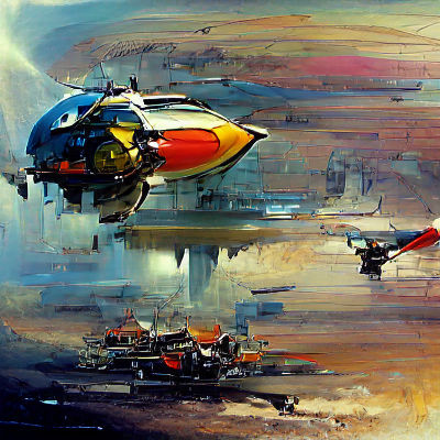 Abandoned Spacecraft Orbiting Distant Exoplanet