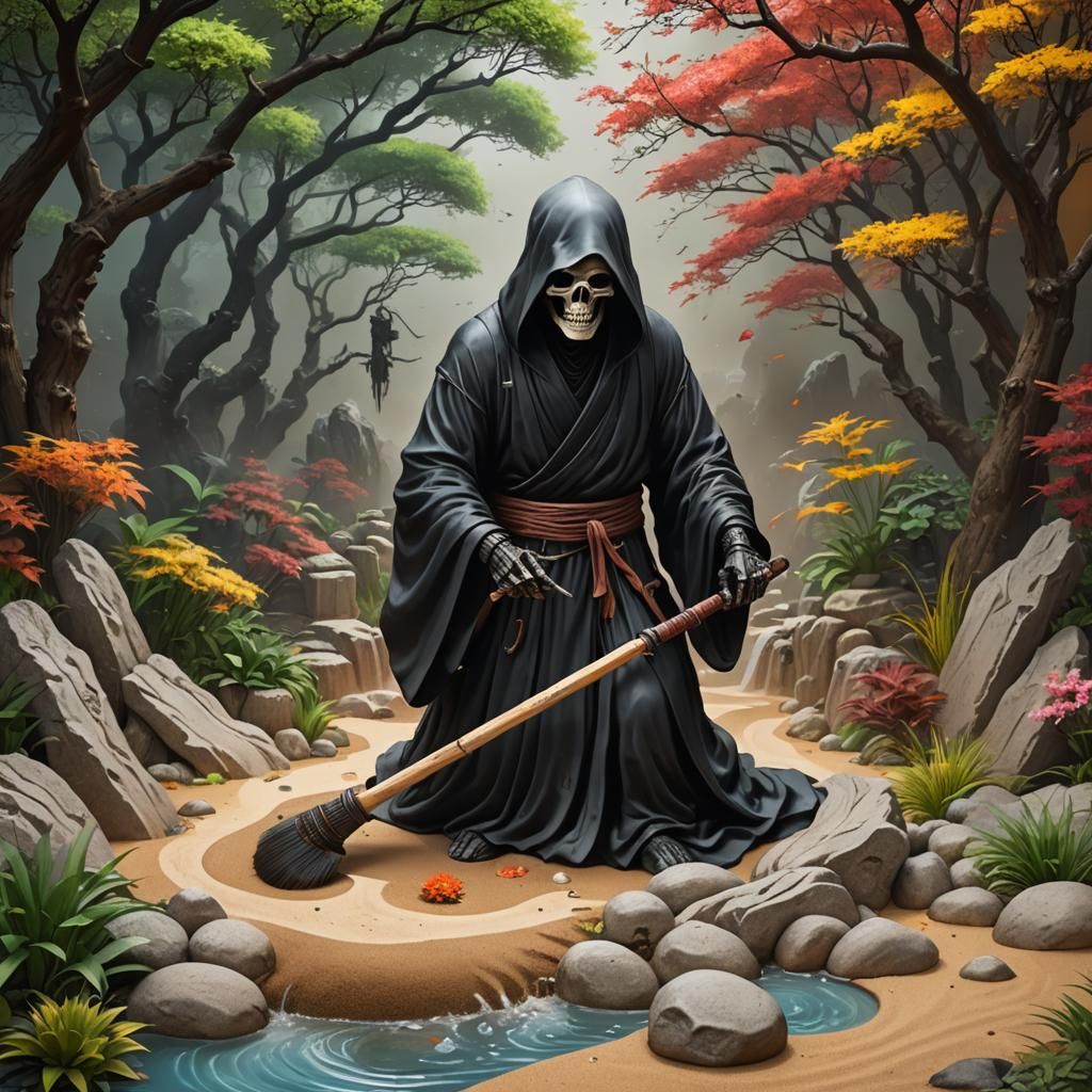 Grim Reaper zen garden