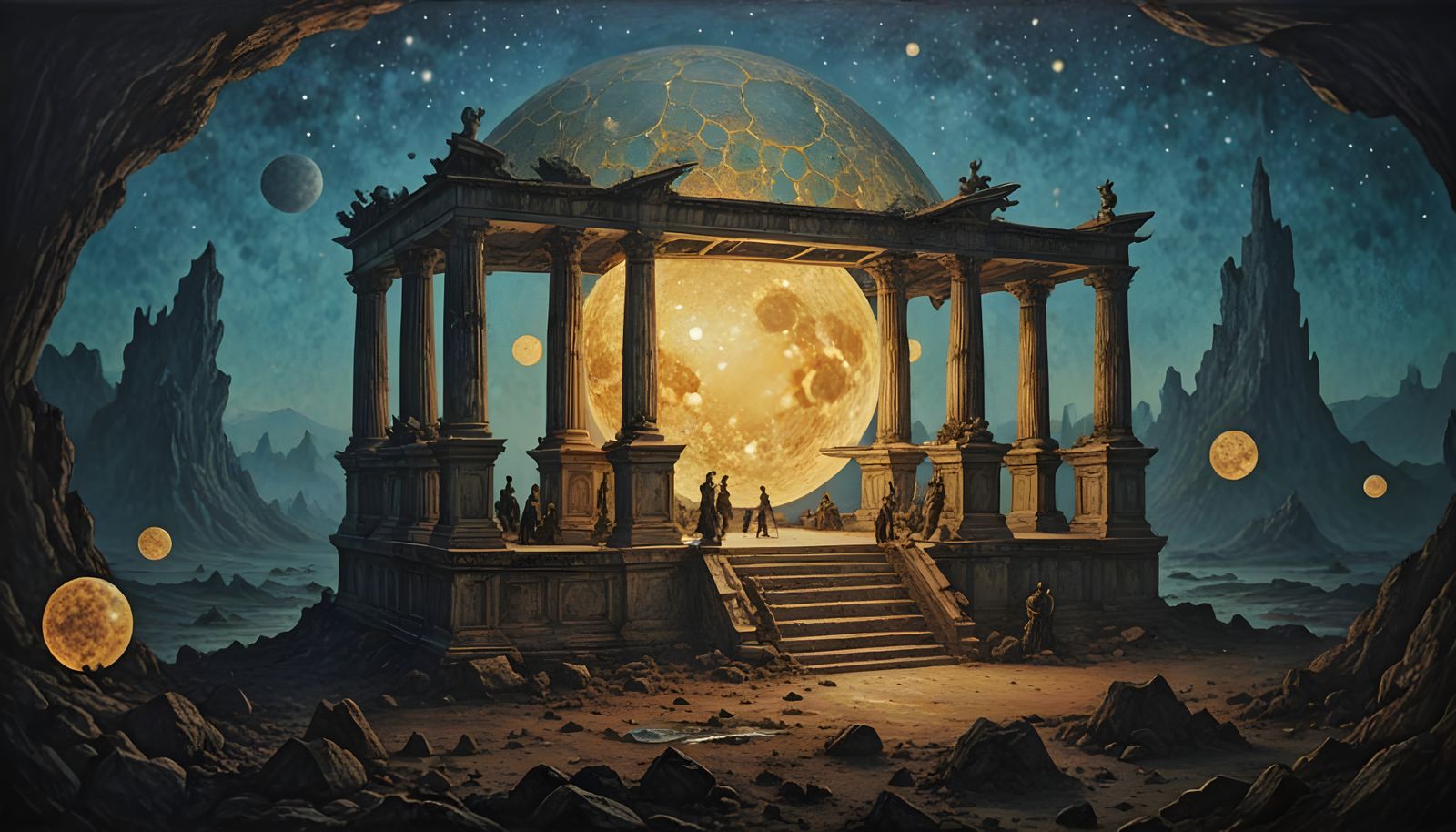 Venus Reborn: Oil Painting in Old Encaustic Style