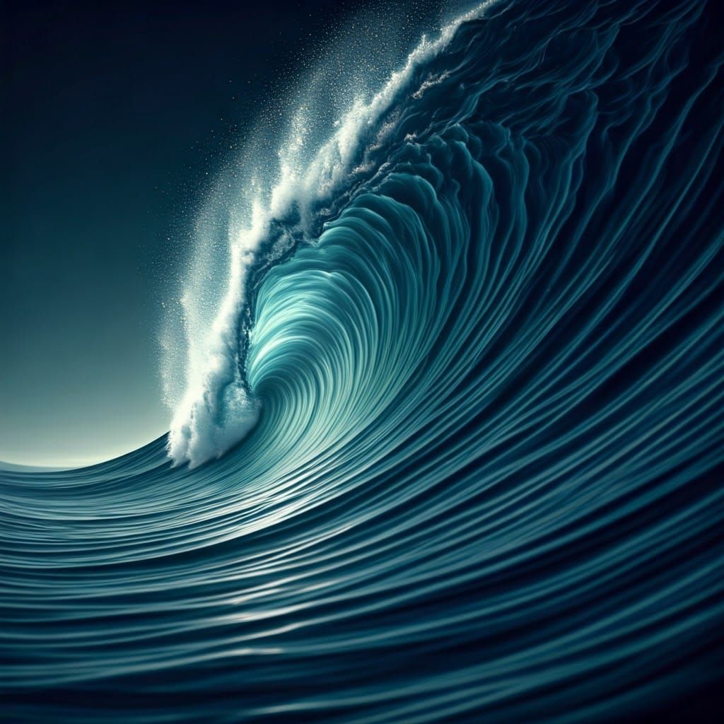 Abstract Storm of Thought in a Dreamlike Style