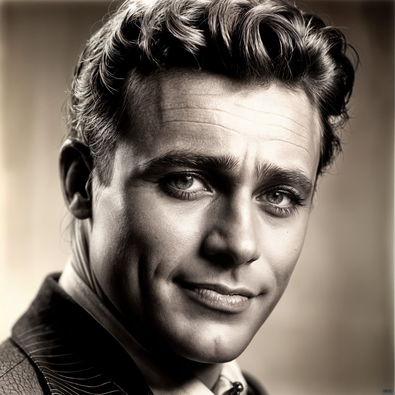 Hollywood Star in the Style of 1930s Cinema