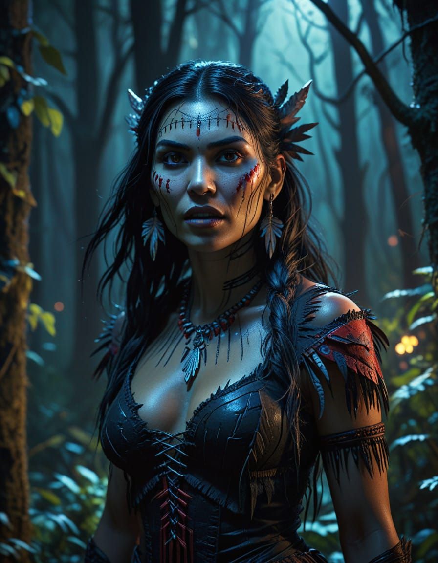 Vampire Goddess Walks Amongst Dark Magic