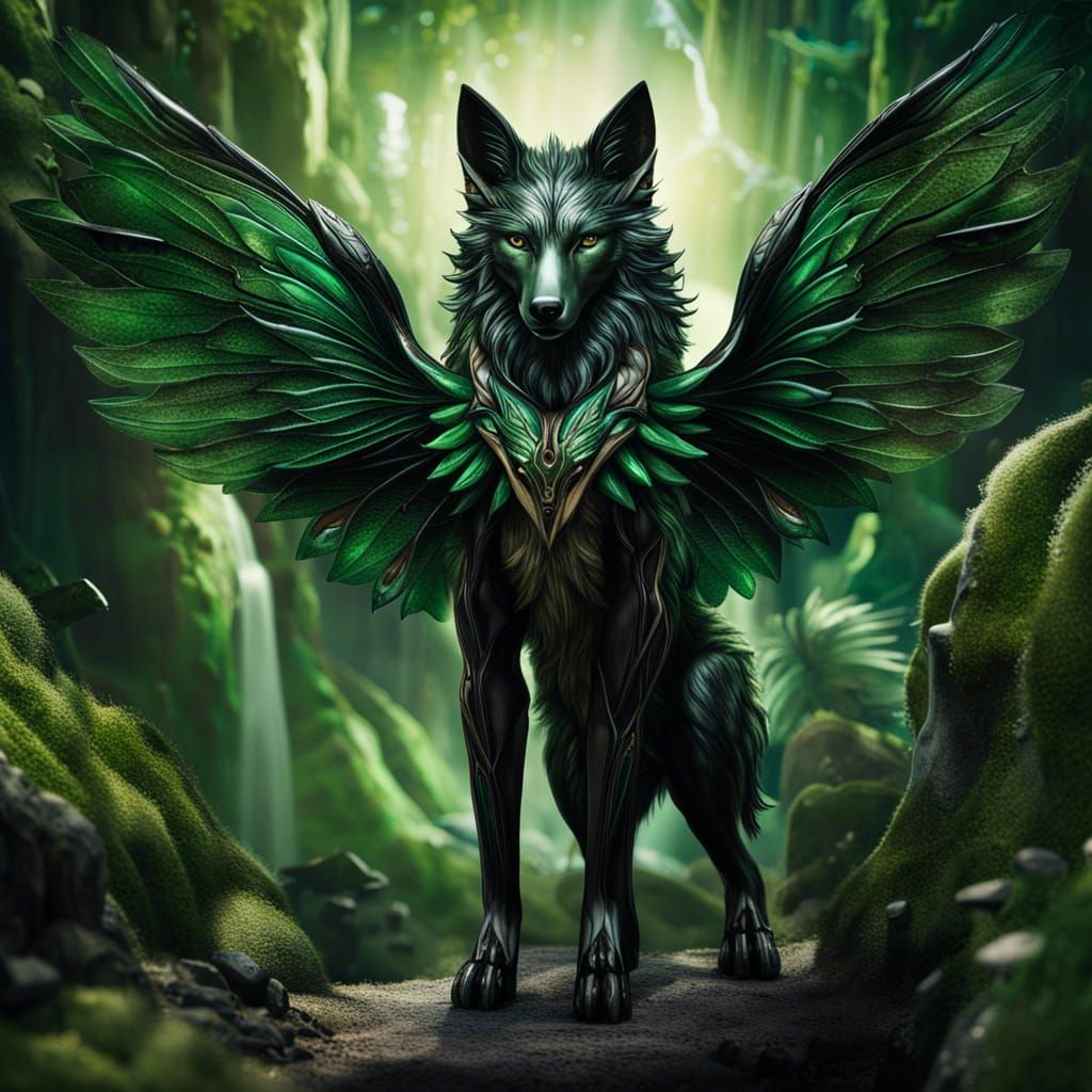 Wolf-Fairy Hybrid on Fantasy Island, Splash Art