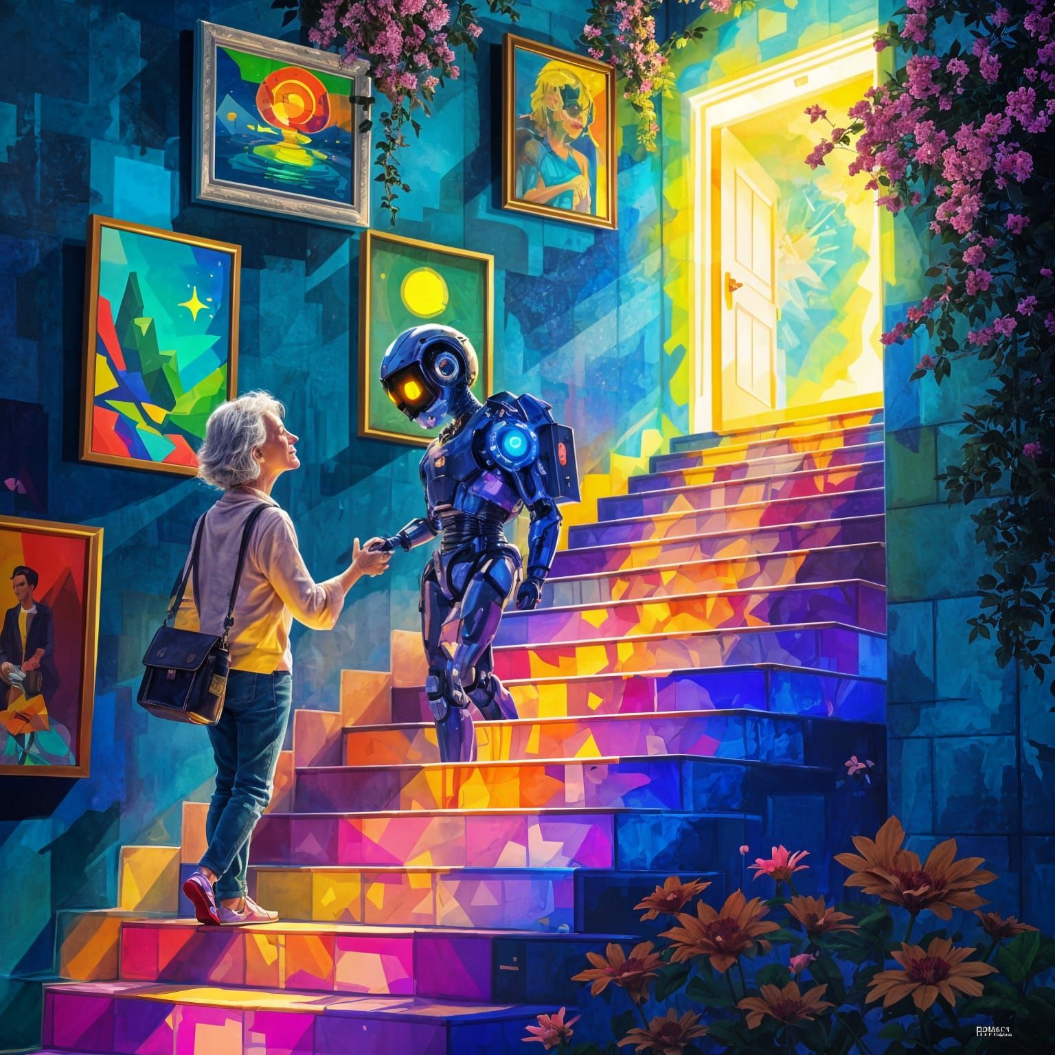 AI Art Collaboration: Reaching New Heights