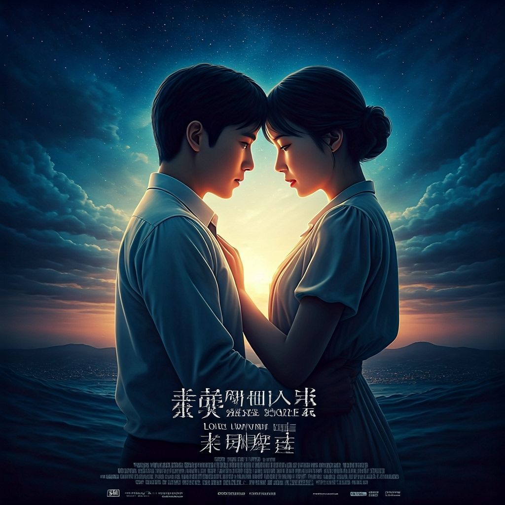 Surreal Dreamscape Poster: Love in Time Escape