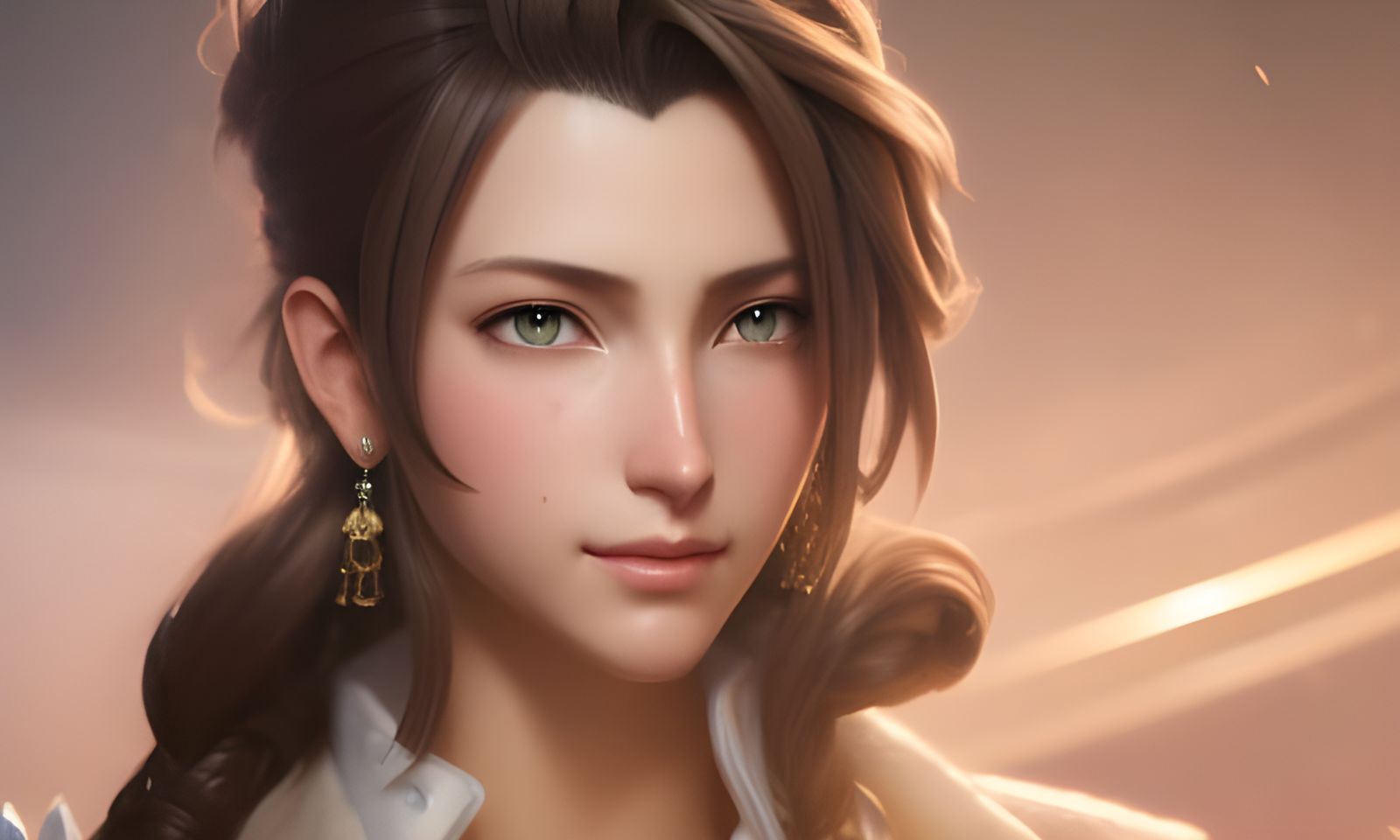 a portrait of Aerith Gainsborough