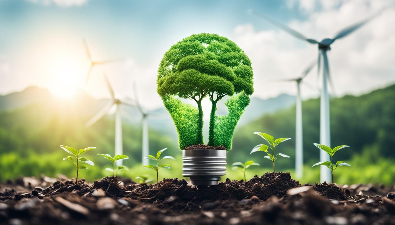 ESG Green Energy and Sustainable Industry Concept
