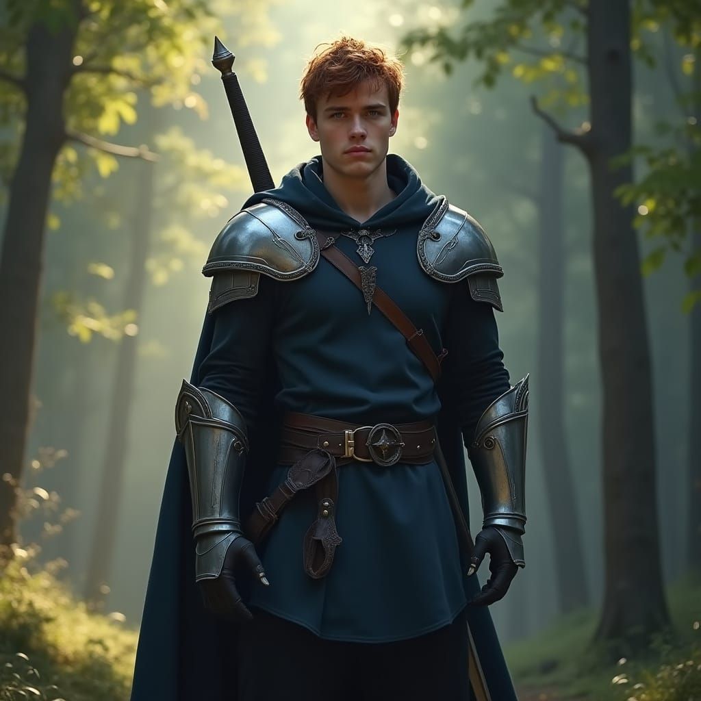 Photorealistic Portrait of Stark from Frieren: Beyond Journe...