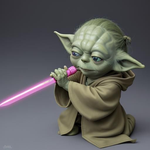 Yoda Uses Vibrator as Lightsaber