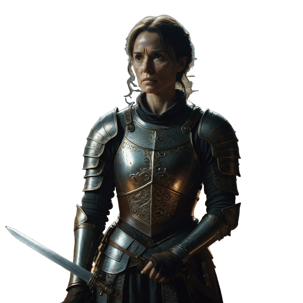 Medieval Warrior Woman in Cinematic Lighting