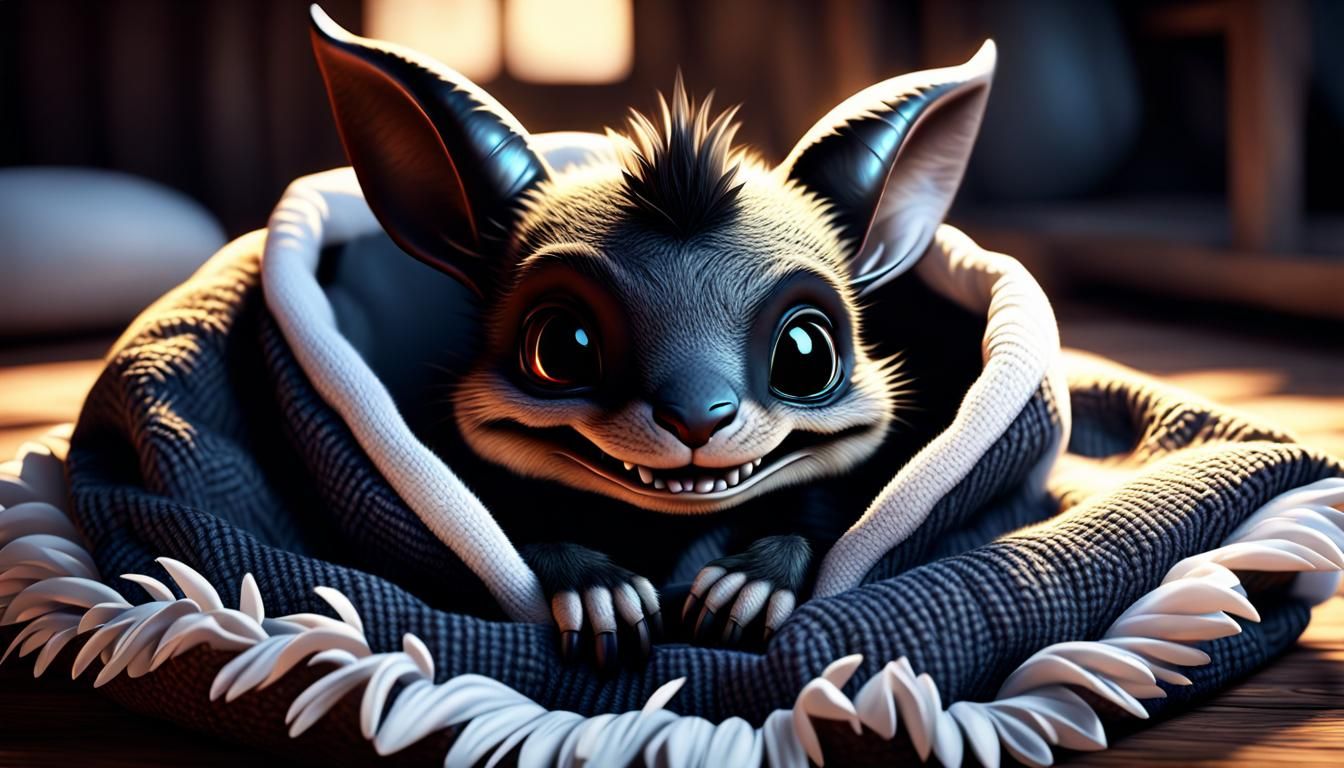 A very cute baby Chupacabra