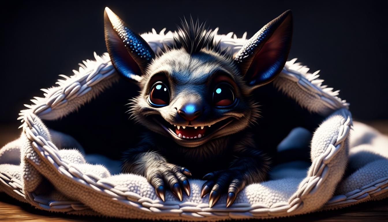 A very cute baby Chupacabra