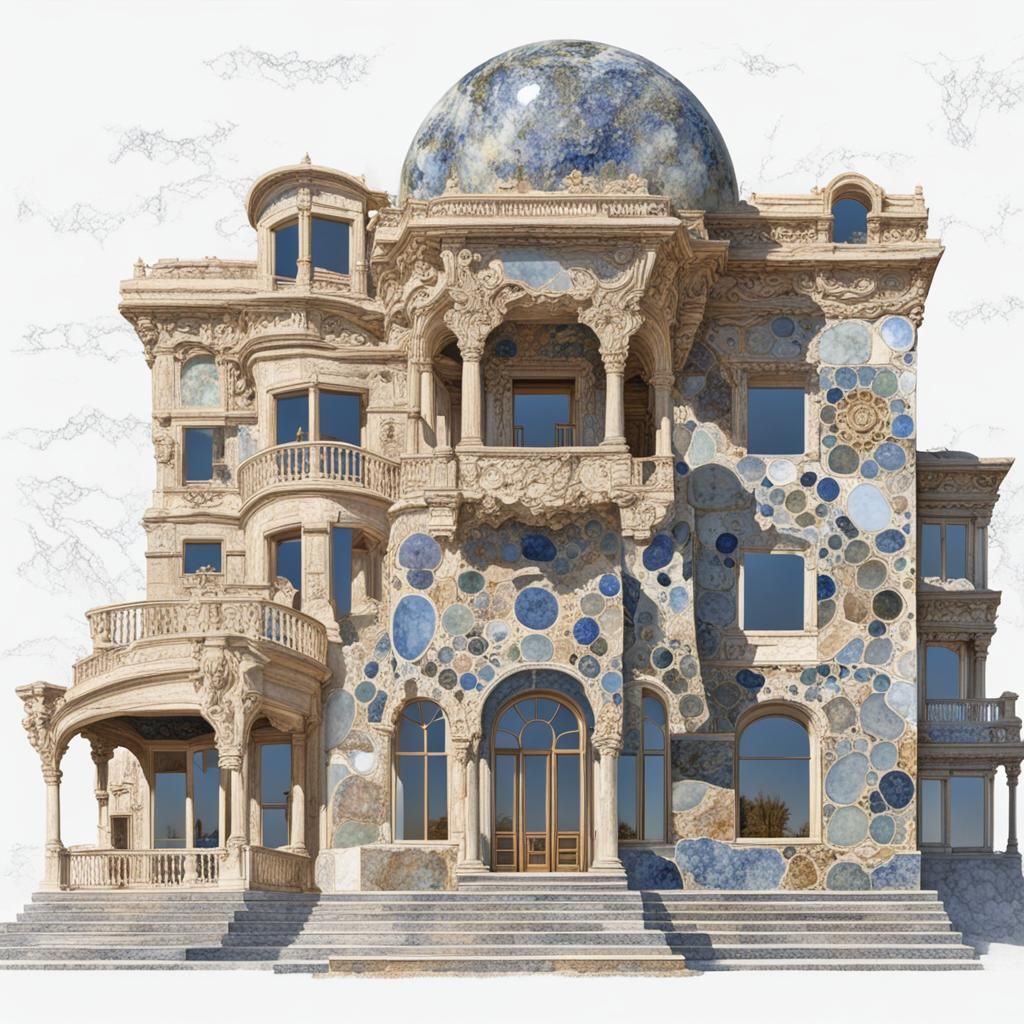 Neoclassical Architecture with Fractal Elements