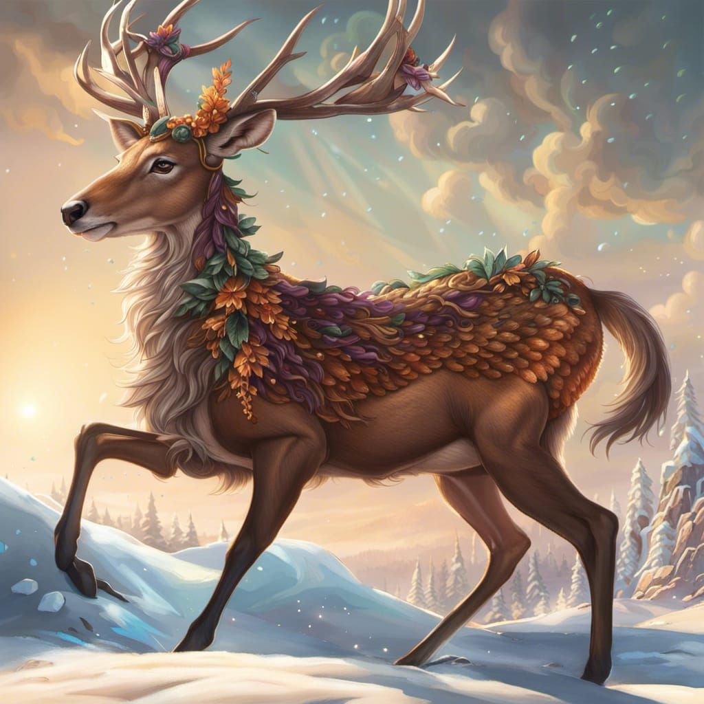 Deer Centaur Fantasy Concept Art