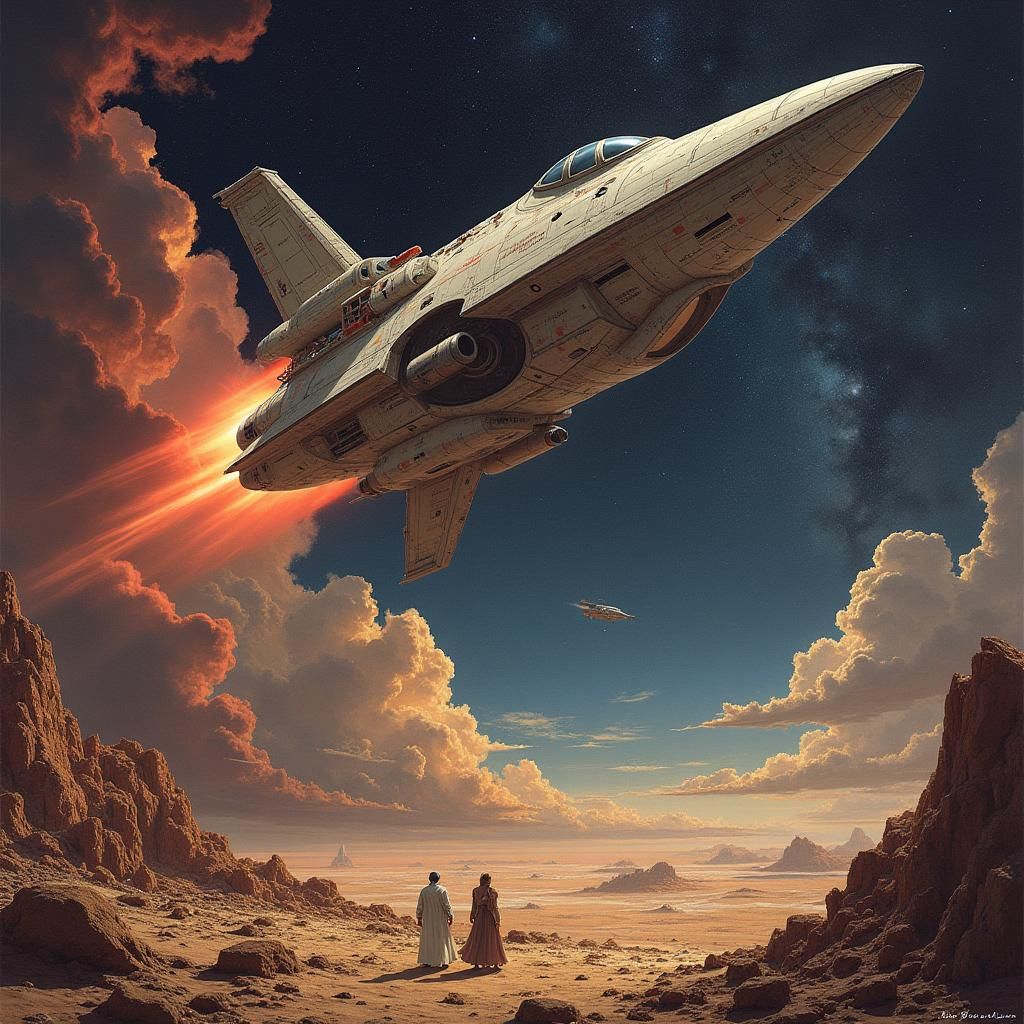 Epic Space Opera Scene