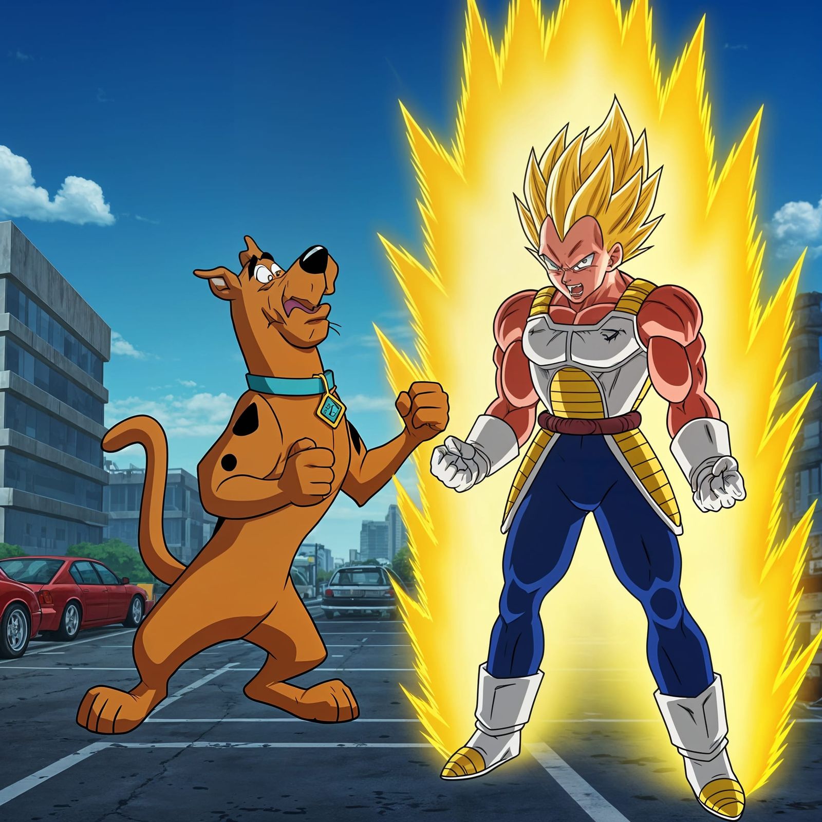 Scooby-Doo Meets Enraged Vegeta