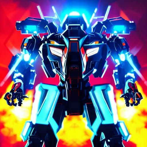 Spider Mech Emerges: Anime-Inspired Sci-Fi Illustration