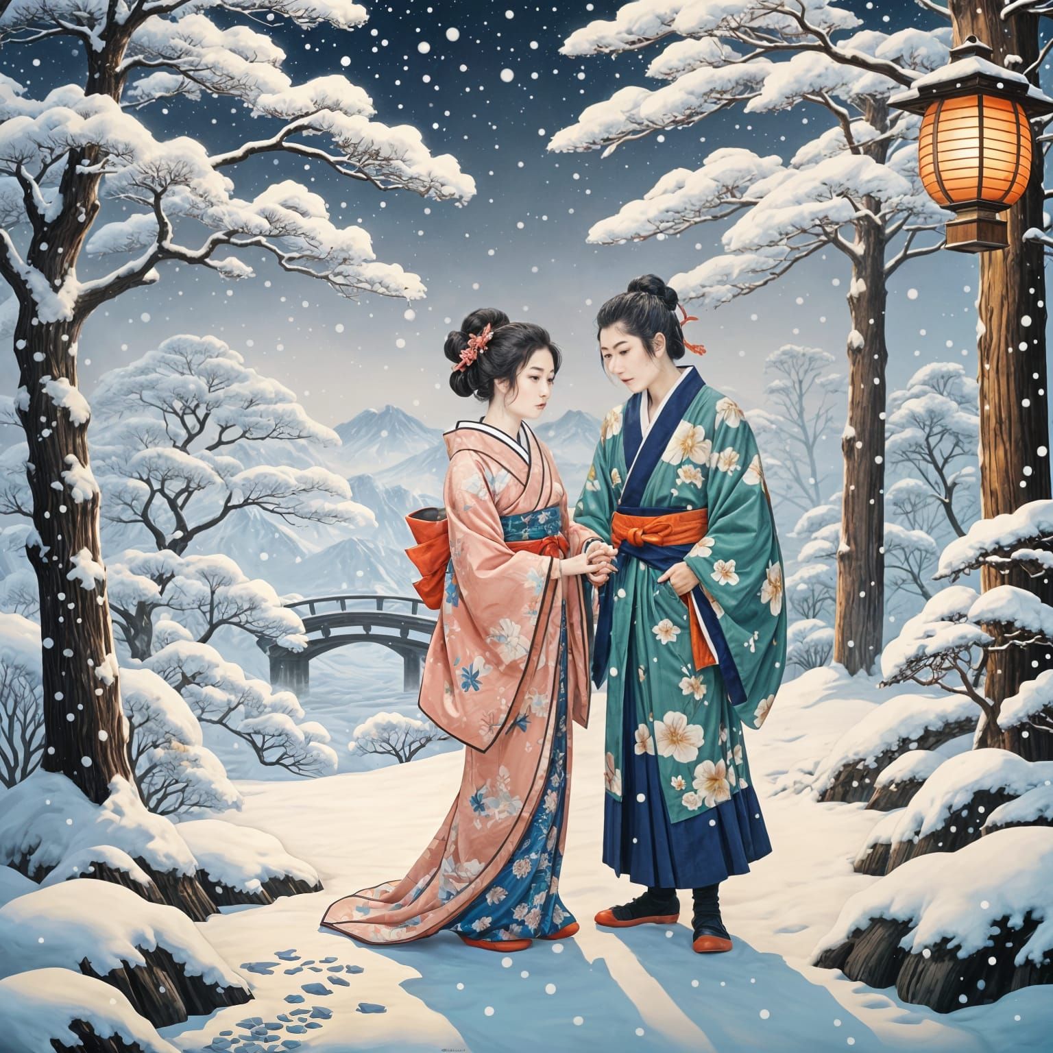 Tragic Lovers on Sonezaki Shore