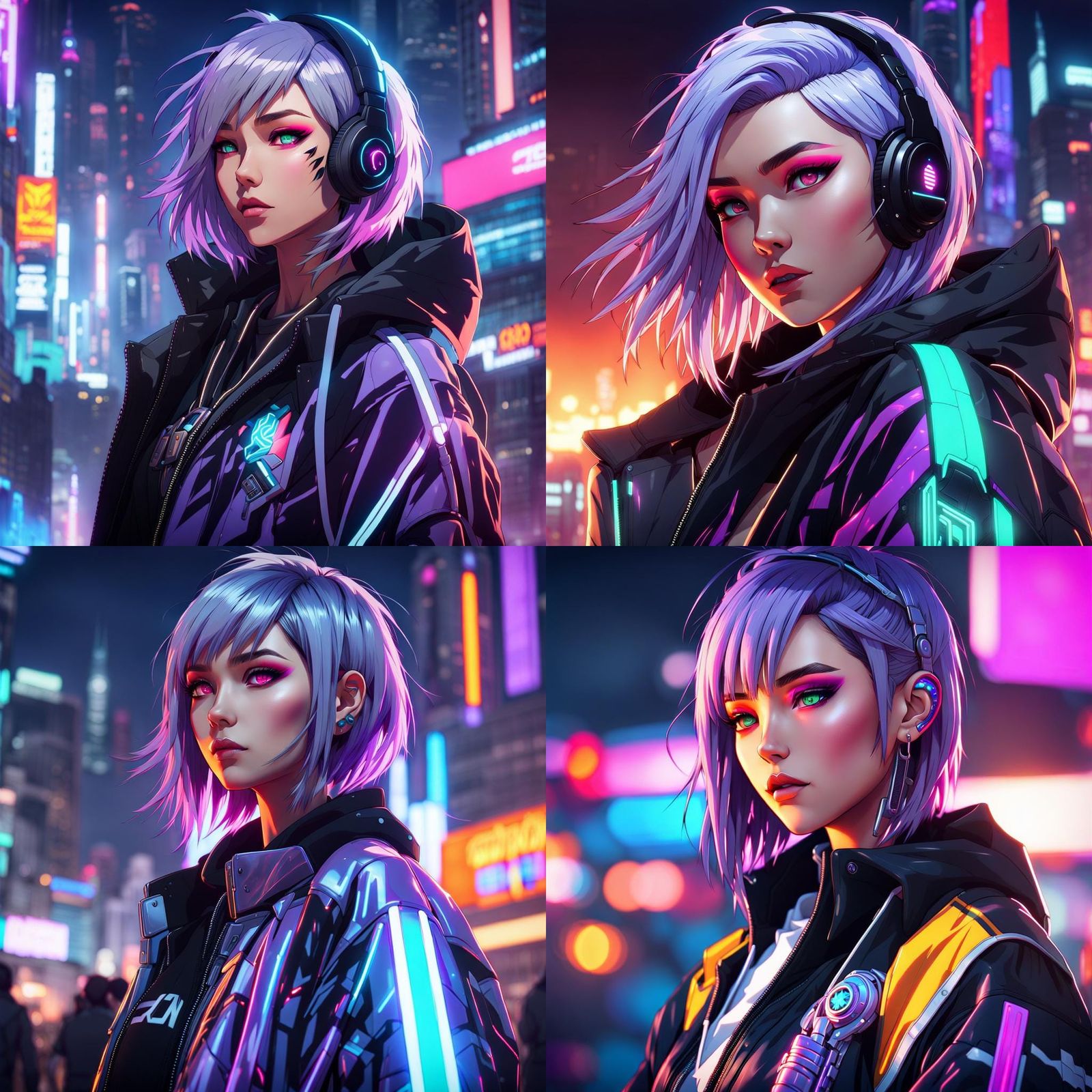 Cyberpunk Anime Girl