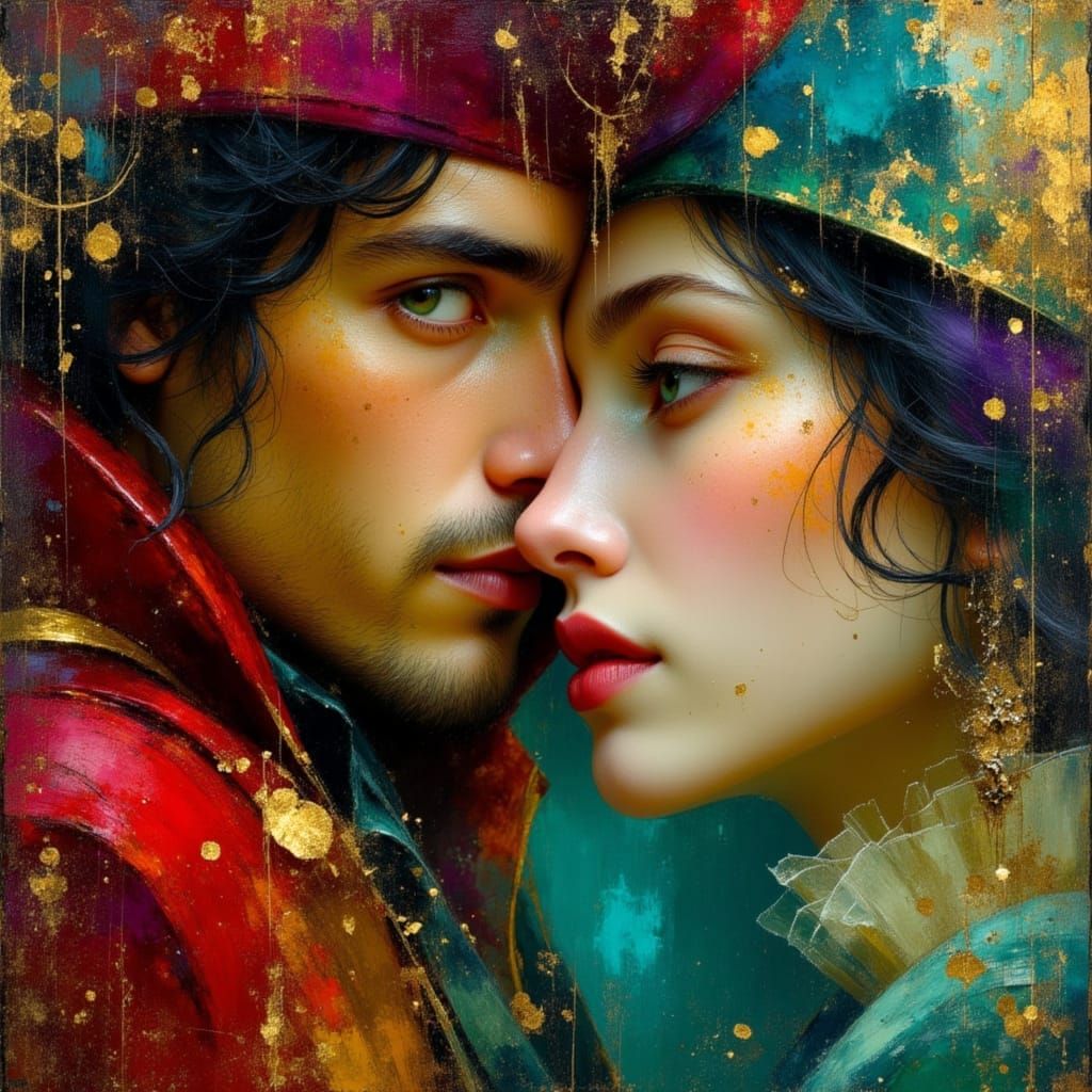 Pirate Royalty Portrait in Vibrant Digital Art