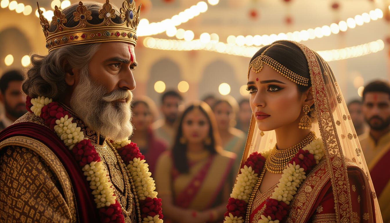 Ancient King Sadly Marries Scheming Bride in Cinematic Flash...
