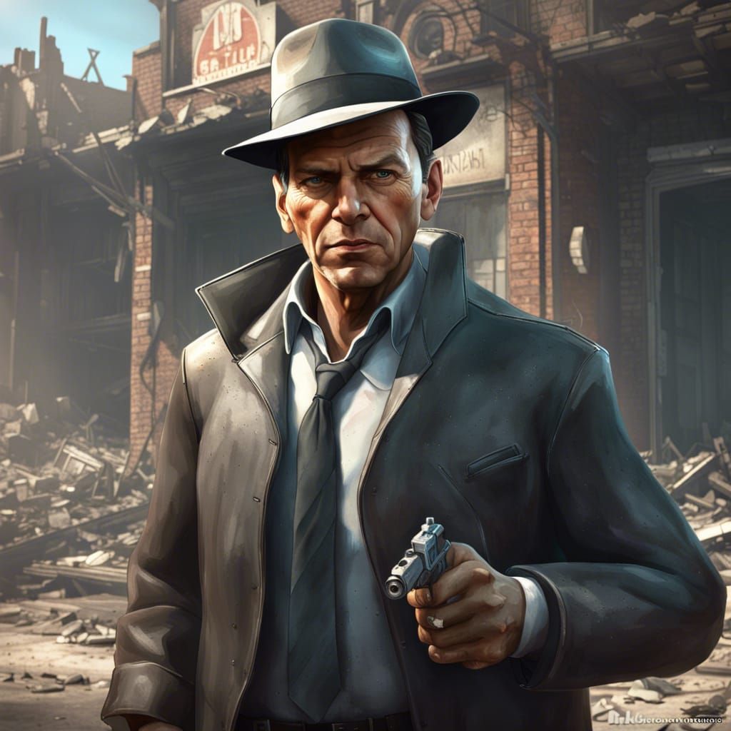Frank Sinatra Fallout Character Portrait