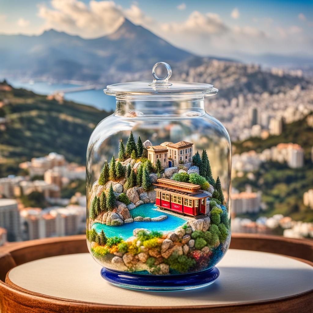 World in a Jar: Haifa Cable Car Miniature