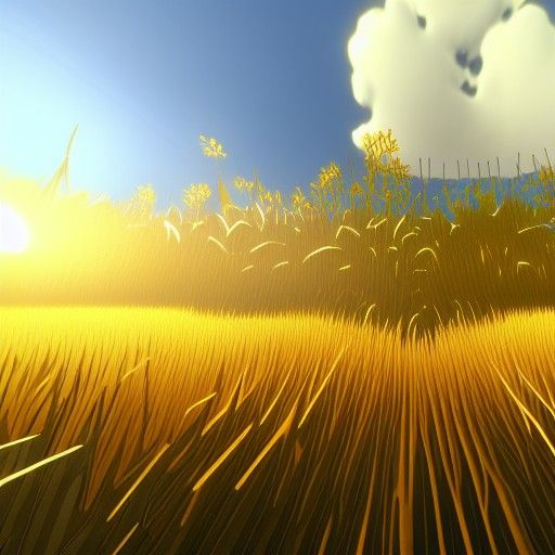 Golden Fields with Dynamic Lighting