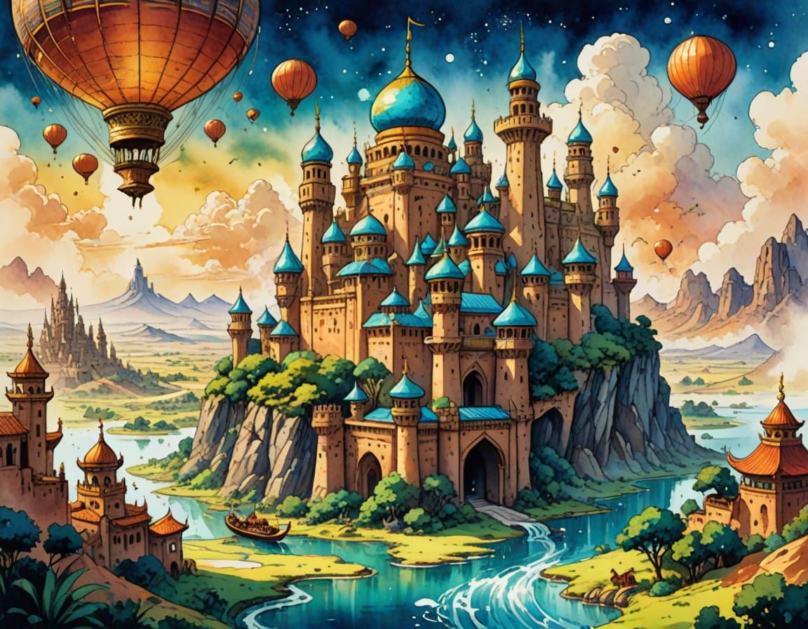 Flying Carpet Ride to a Whimsical Kingdom