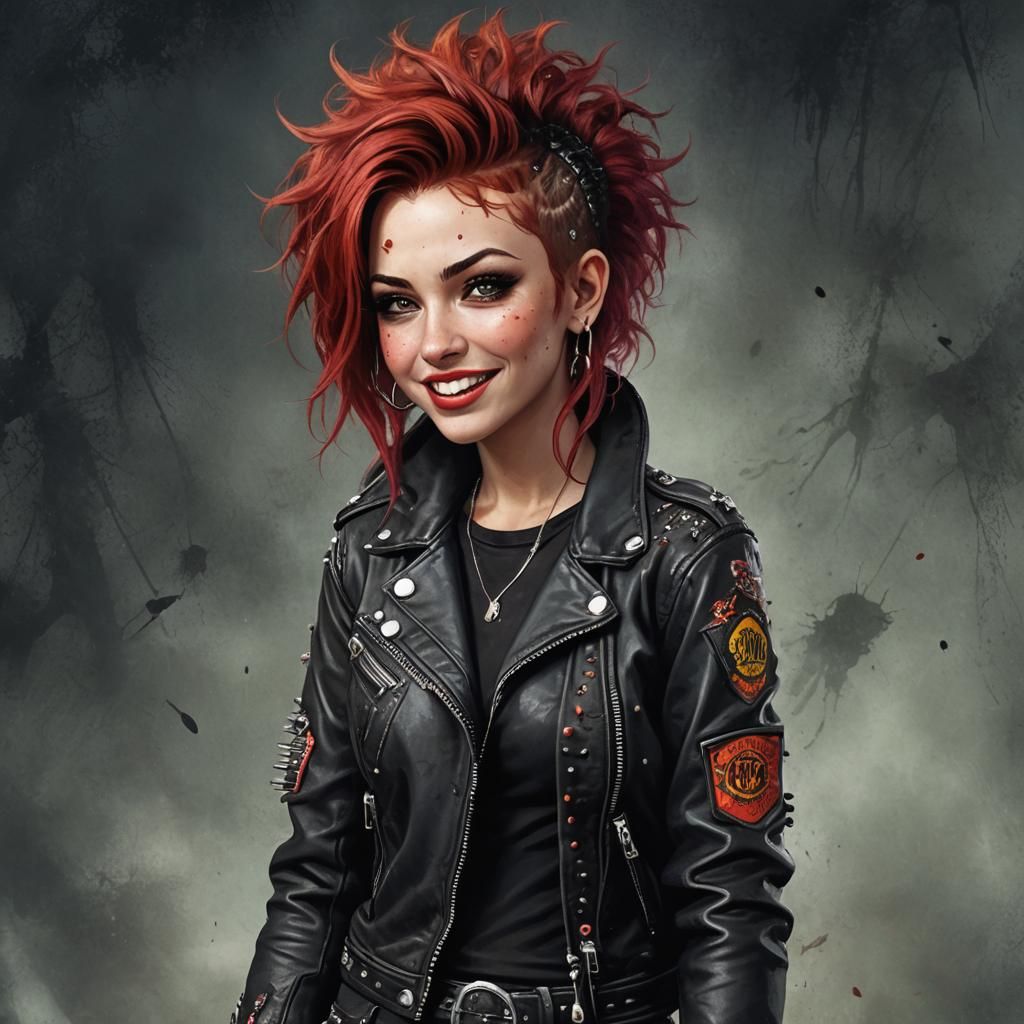 Post-Apocalyptic Punk Girl Portrait on Artstation