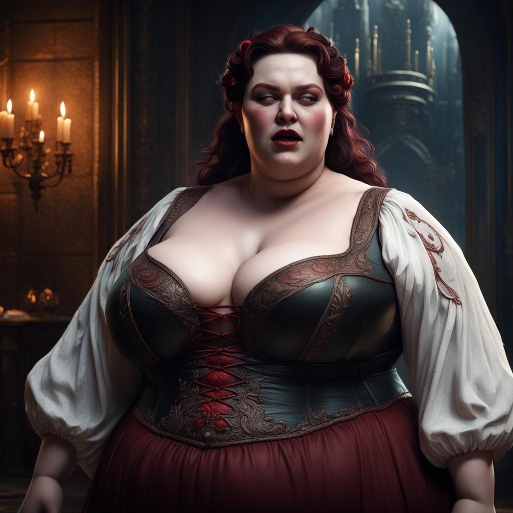 Kitchen wench at Dracula's castle