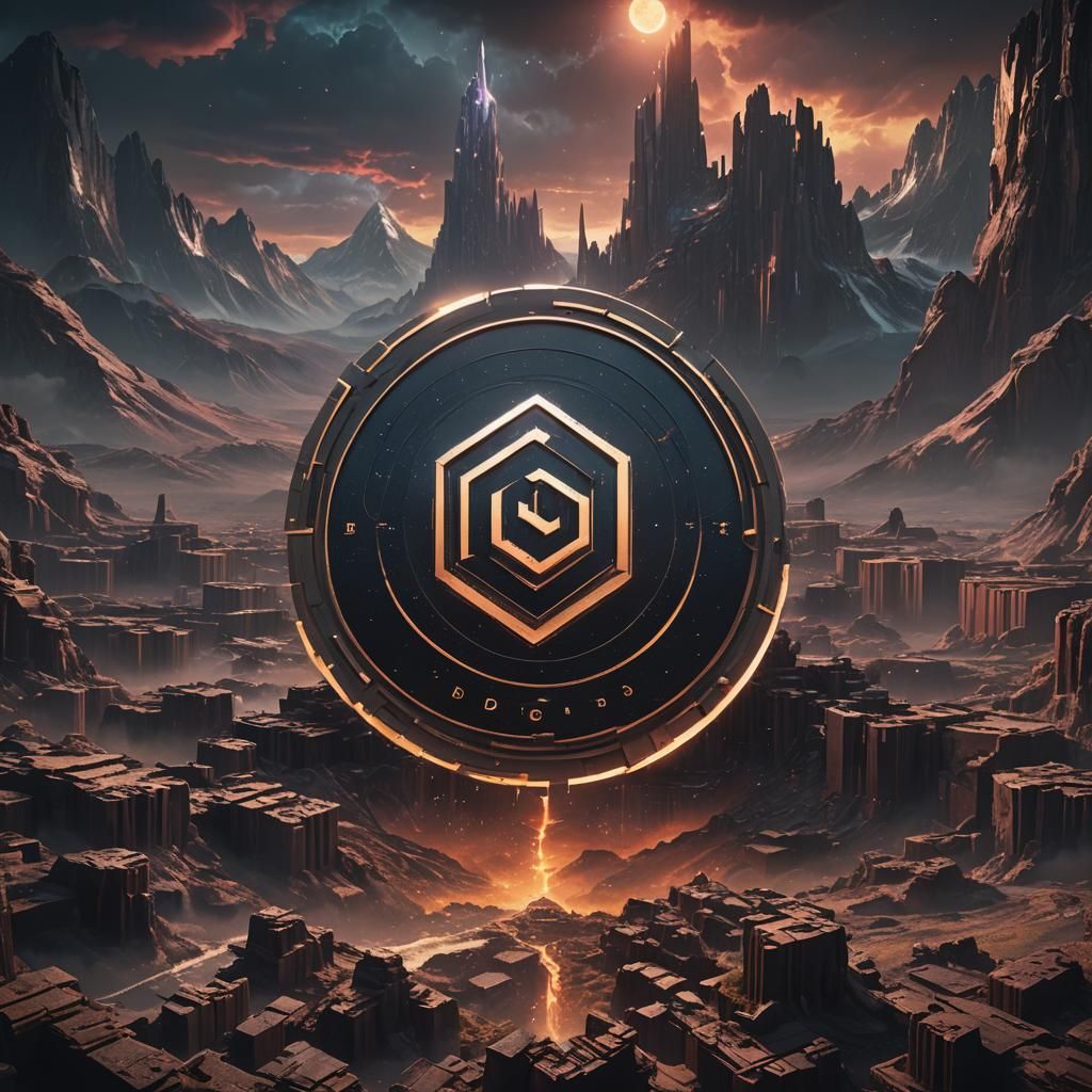 Dramatic DGD RECORDS Logo in Digital Matte Painting